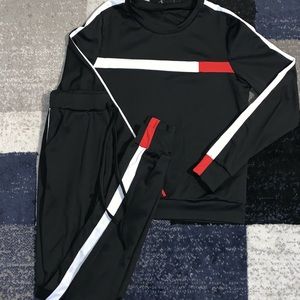 Black two piece Sweatsuit
